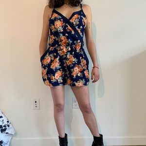 Forever 21 floral romper
